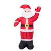 Inflatable Christmas Santa Claus & Snowman Decorations with Reindeer - Outdoor Luminous Display