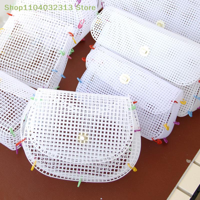 Auxiliary Weaving Plastic Sewing Weaving Material For Mesh Kit Weaving Shoulder Bag Plastic Mesh Cloth DIY Making Weaving Bag