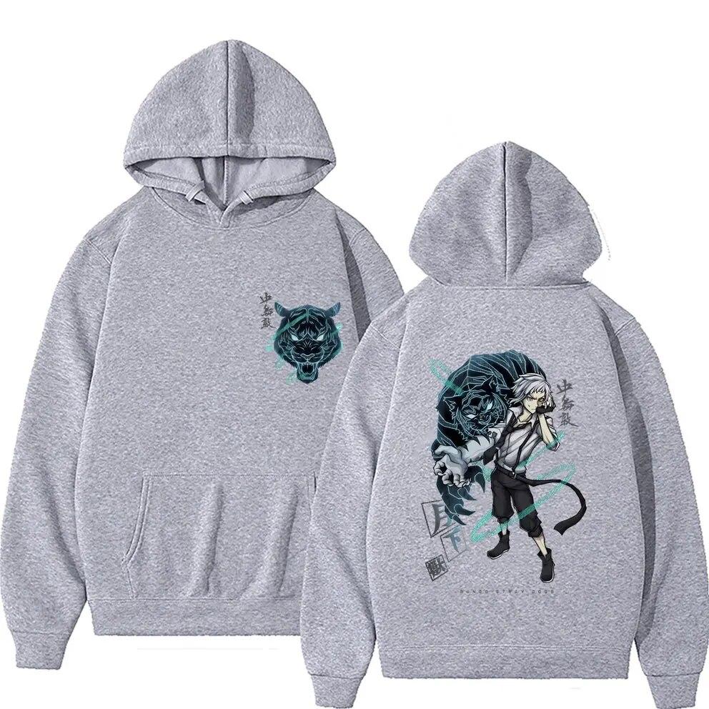 Anime Bungo Stray Dogs Nakajima Atsushi Graphic Print Hoodie Unisex Vintage Unisexga Sweatshirt Unisex Casual Oversized Hooded Pullover