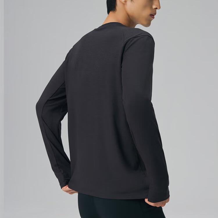 Saucony Running Training Series Casual Sports Solid Color Logo Comfortable Crew Neck Long Sleeve T-Shirt Men Tops Earth SA2259LT01T-CO021