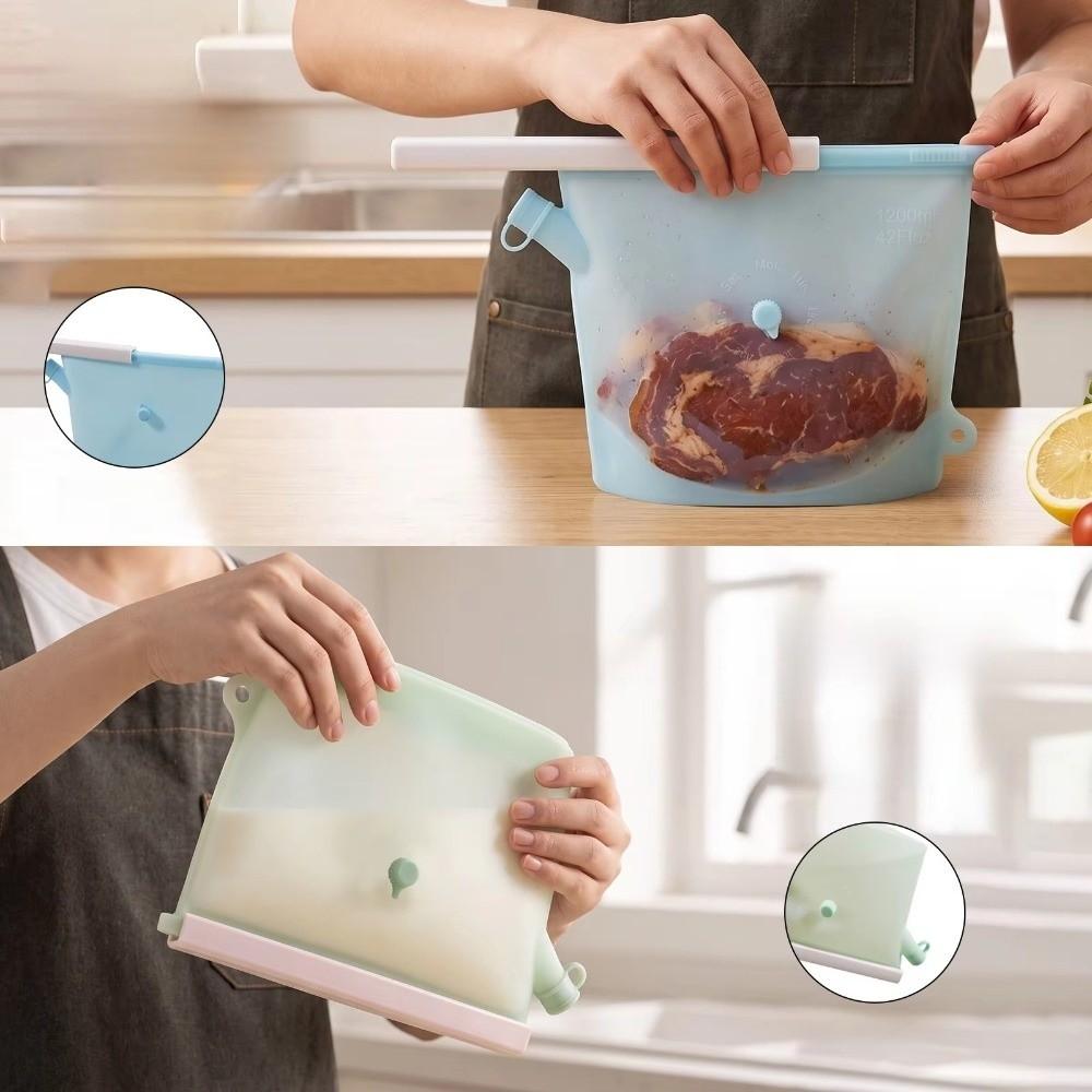 Reusable Food Preservation Bag Moisture-proof Food Packaging Bag  for Kitchen