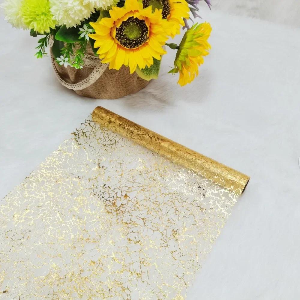 

30x500cm Gold Table Runner Metallic Glitter Table Cloths Runner Metallic Roll Rectangle for Birthday Wedding Home Table Decor 28cmx275cm золотой