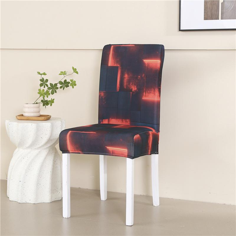 Chair Cover Elastic Chair Cover Printed Hotel Household Universal In All Seasons
