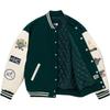 New Era FW24 MLB Los Angeles Dodgers Knopf Langarm Logo Buchstabe Lässig Bequem Baseball Trikot Unisex Trikot Weiß Grün 14397940
