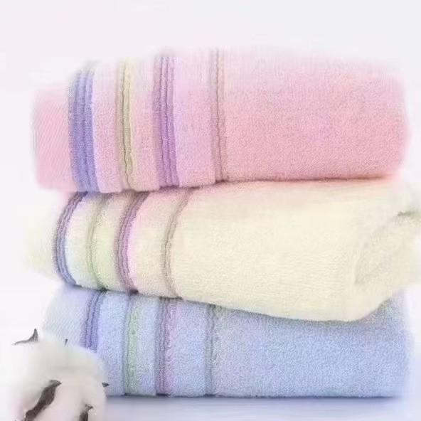 

Pure Cotton Lint-Free Soft Face Towel - Absorbent Household Washcloth for Adults and Students 33x73 cm