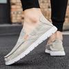 Scarpe da Ginnastica da Uomo Slip-On Autunnali Traspiranti per Guidare Camminare a Taglio Basso Suola in Gomma Calzature Piatte Casual Comode Copripiede