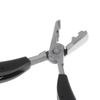 1 Pcs Black Handle Plier With Flat Grooves 3Mm And 5Mm Grooves Pre-Bonded Hair Extension Clamp