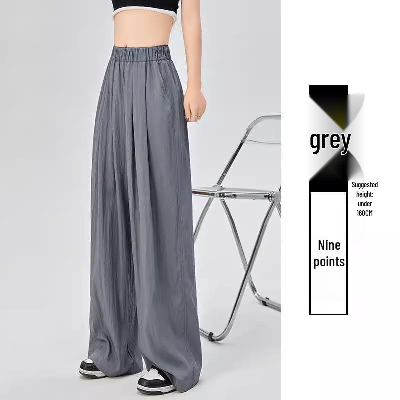 Women's High Waist Cotton Linen Wide Leg Pants - Plus Size, Casual Slimming, Spring/Summer