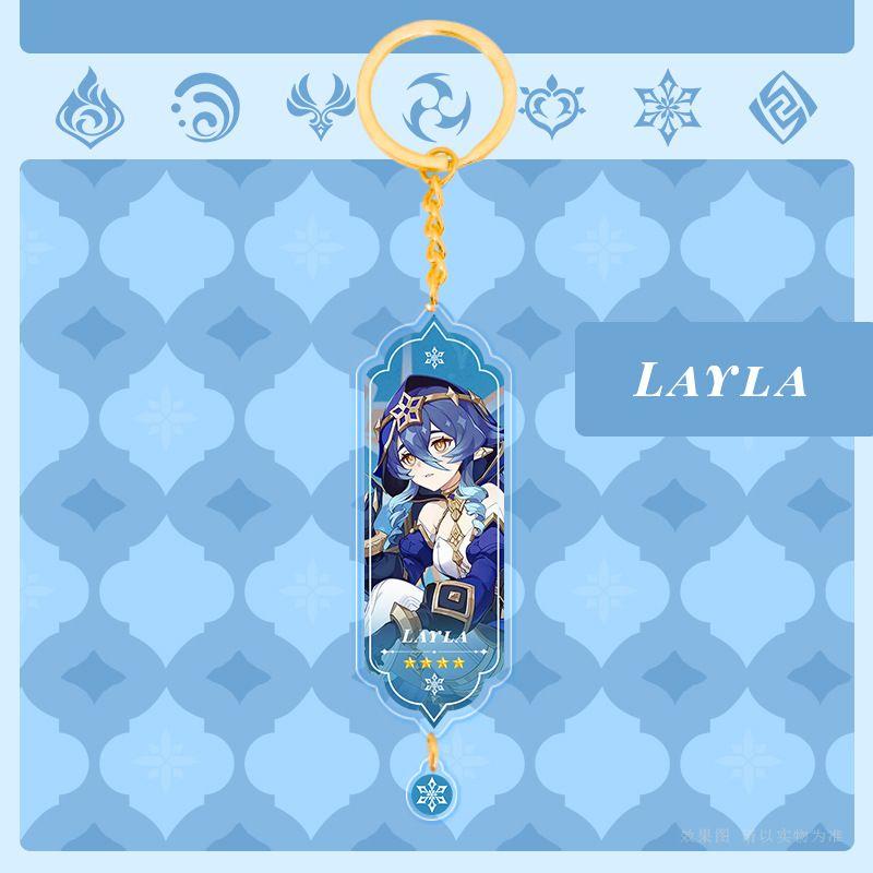 Genshin Impact Acrylic Double Sided Keychain Cartoon Keychains