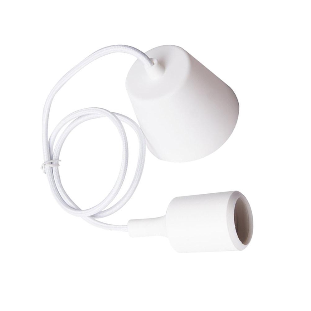 Silicone E27 LED Lamp Holder Black Fireproof Plastic Light Socket for Kitchen Dining Living Room Bar Restaurant Hanging Lamp