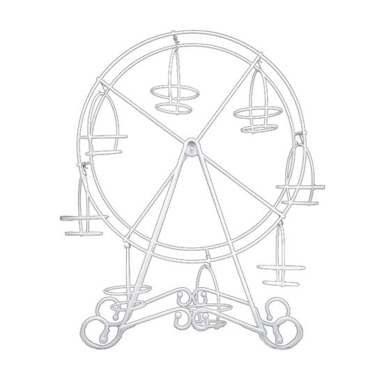 

Metal Ferris Wheel Cupcake Holder Wedding Birthday Party Cake Stand Display Rack белый