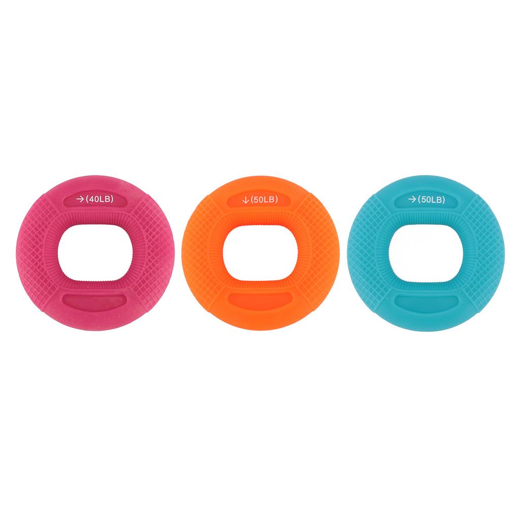 Hand Grip Strengthener Ring Silicone Hand Strength Trainer Squeezer Ring for Finger Forearm Exercise