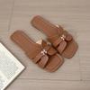 Plus-size Flat-soled Slip-on Women's New Square-toe Sandals, Cool Shoes Devotion