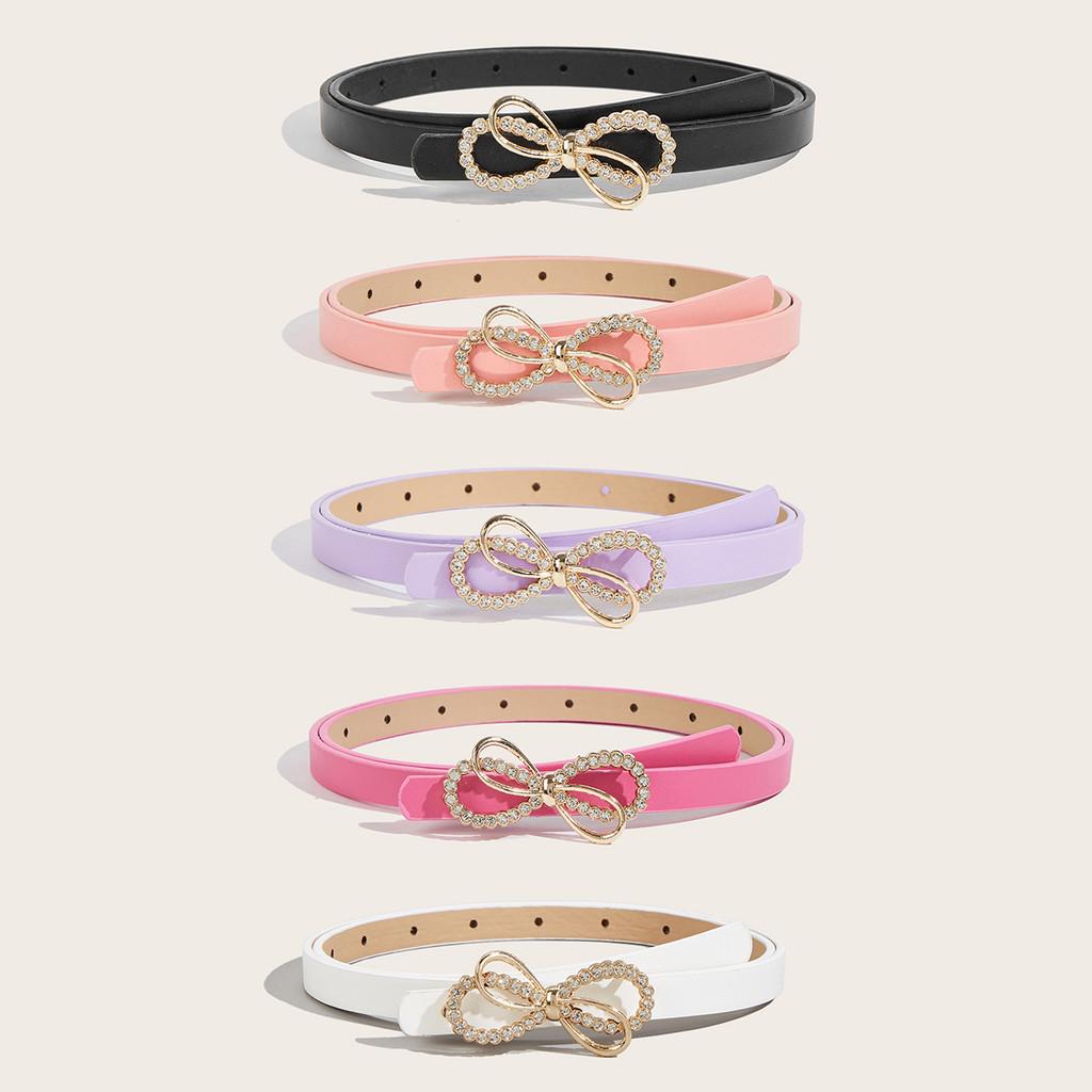 Childrens Fashion Belt With Butterfly Rhinestone Design For Jeans And Casual Wear
