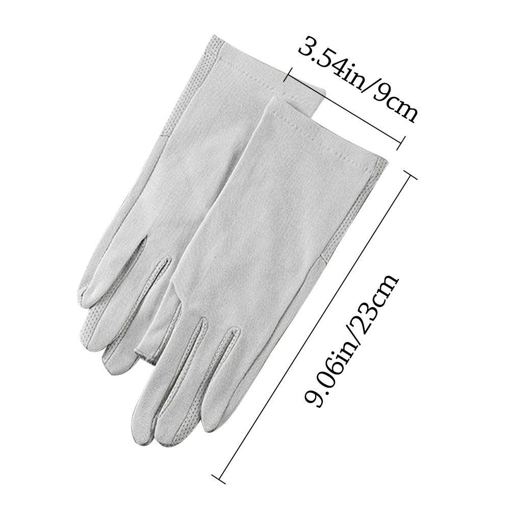 Fashion Summer Sunscreen Gloves UV Protection Breathable Anti-UV Mittens Anti-slip Elastic Sun Protection Gloves Women Girls