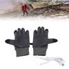 USB Heated Gloves Touchscreen Anti Slip Water Resistant Wind Proof Electric Winter Gloves for Man Woman