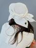 Eosseomnijeu Scarf Cap_Grid Cream
