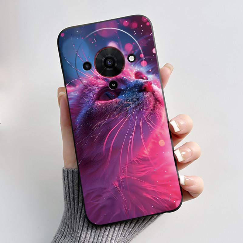 Cute Cartoon Case For ZTE Blade A76 5G Z2469N Capa Funda Printing Shell Protective Cover Soft Silicone Black Casing Coque