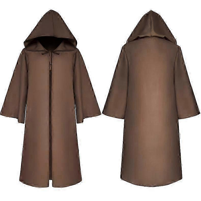 Hooded Robe Cloak - Ideal For Halloween & Knight-themed Parties  Cosplay Costume