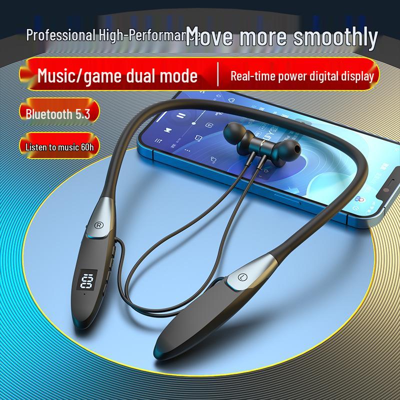 

Беспроводная Bluetooth-гарнитура с шейным ободом, шумоподавлением, спортивным шагомером и длительным временем работы аккумулятора