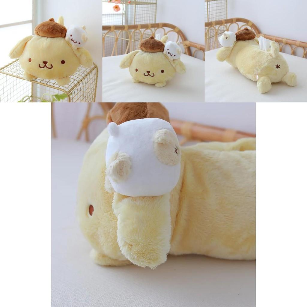 Plyšová hračka Pompompurin Krabička na kapesníky Váš rozkošný společník pro každé mazlení!