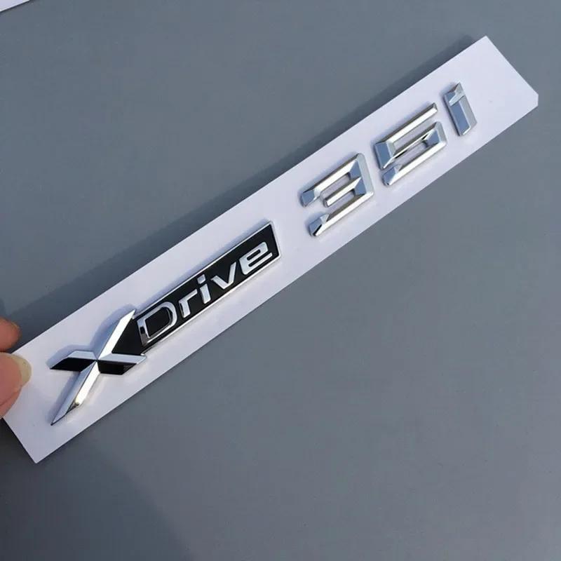 Car Trunk Emblem Badge For BMW X1 X3 X5 X6 XDrive 18i 20i 25i 28i 30i 35i 40i 50i E70 F15 F16 F25 F30 Logo Lettering Accessories tn2