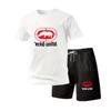 Men's Casual T-shirt Shorts Two-piece Set, Loose Men's Short Sleeved Breathable Sports Set Two-piece Set, with Comfortable and Soft Fabric