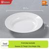 Beilaien Commercial Melamine Deep Dinner & Soup Plates