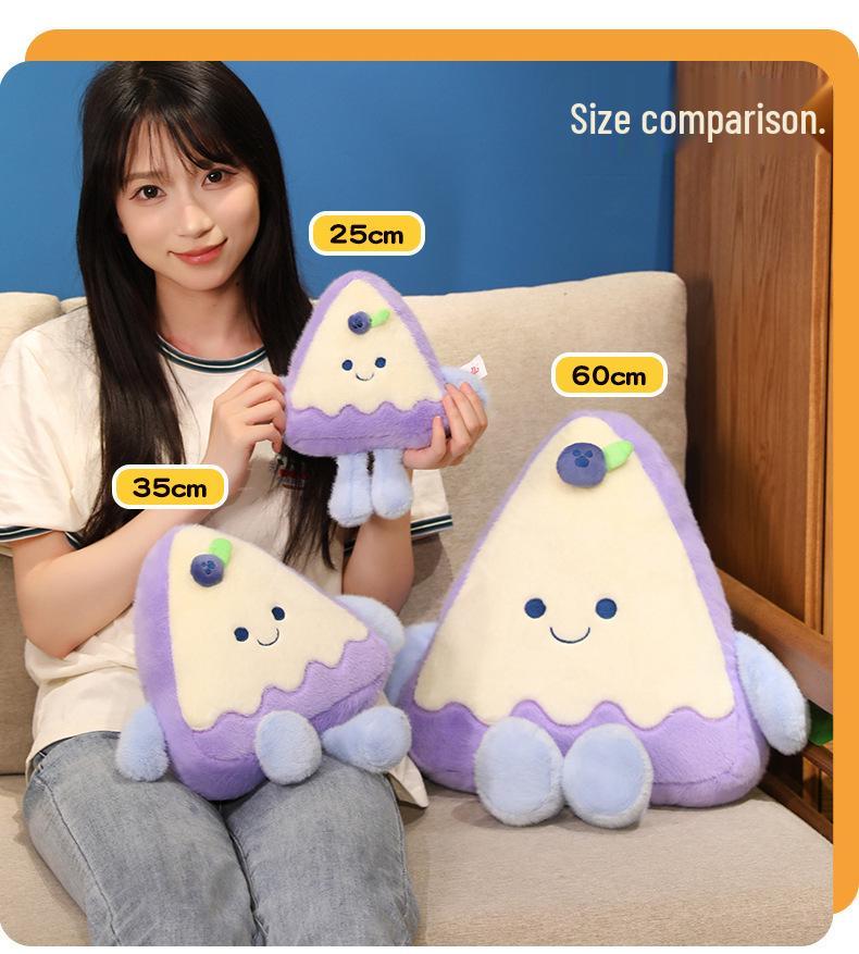 Plush Dessert Doll: Strawberry, Grape & Mango Cake Toy - Perfect Birthday Gift