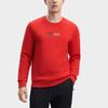 FILA Logo Print Crew Neck Pullover Knit Sweatshirt Men sweatshirt Legendary-Red F11M341207F-RD