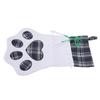 Xmas Stocking Large Capacity   Plaid Pet Foot Hanging Stocking Decoration for Present Bag