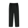Fleece Pants for Middle-Aged & Elderly Women: Elastic Waist, High-Waisted, Straight-Leg, Loose Fit for Spring & Autumn Wear.