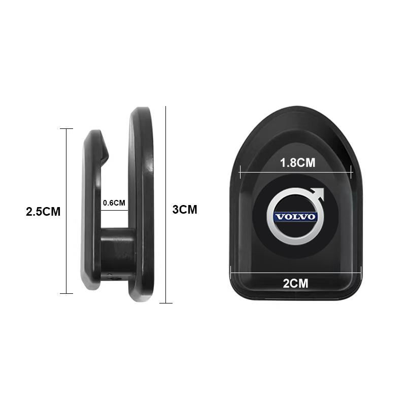 Mini Car Hook Organizer Storage USB Cable Key Storage Self Adhesive Wall Hook For Volvo XC60 XC90 S60 S80 S40 V40 V60 V70 V50 XC70