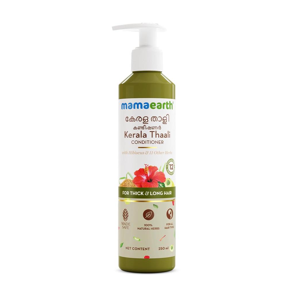Mamaearth Kerala Thaali Conditioner 250 ml For Smooth Thick Long Hair With 12 Natural Herbs & Shiny Locks