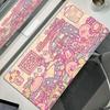 Tappetini per Mouse Laptop Esteso Pad Protettivo Tavolo da Gioco per Computer Tappetino da Scrivania Cartone Animato K-Kirby Accessori PC Tastiera Grande Antiscivolo Tappetino da Scrivania
