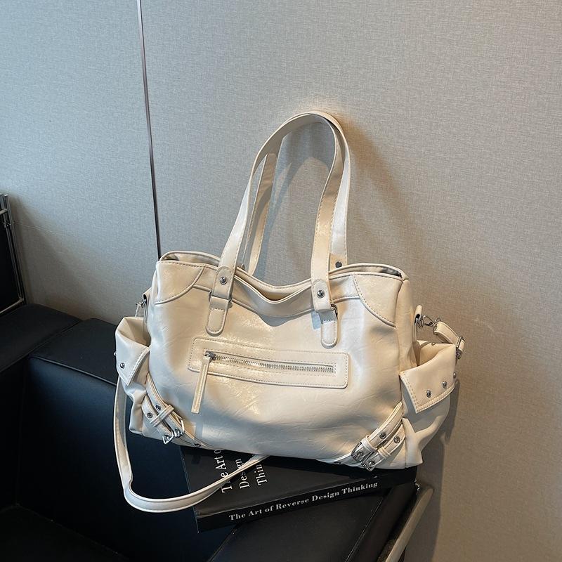 Retro High-end Sense Large-capacity Bag Women 2025 New Simple Tote Bag Versatile Shoulder Commuter Bag Women