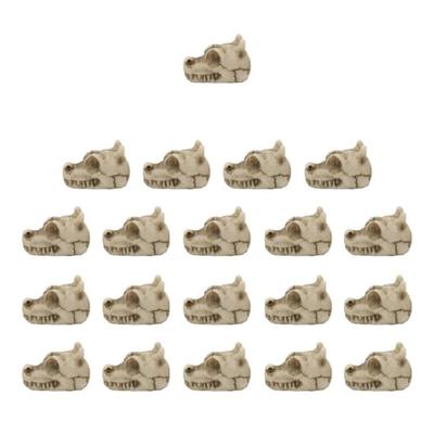 Set Of 20 Dragon Skull Stone for Indoor and Outdoor Halloweens Decorations and Party Themes