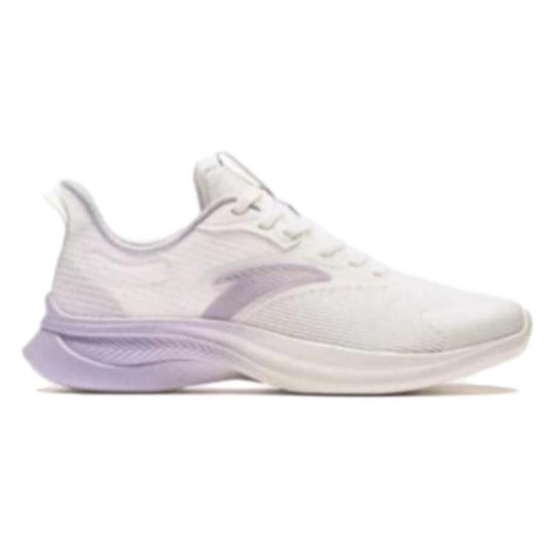 Anta Durable Breathable Low Top Running Shoes Women's White Purple Sneakers 922335501-7
