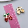 Red Cherry & Apple Fruit Pendant for DIY Jewelry: Bracelets, Earrings, Keychains