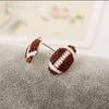 Orecchini a Perno Sportivi Basket Pallavolo per Donne Bling Baseball Softball Orecchini Strass Cristallo Gioielli per Orecchie