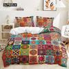 Bohemian Bedding Collection Boho Flowers Duvet Cover Exotic Nationality Pillowcases Queen King For Woman Couple Bedroom Decorations