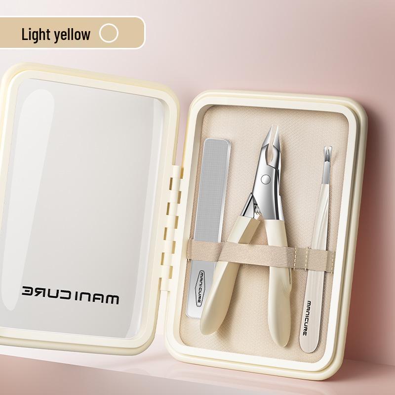 Portable 5-Piece Nail Clipper Set with Eagle Beak Pliers & Cuticle Nippers
