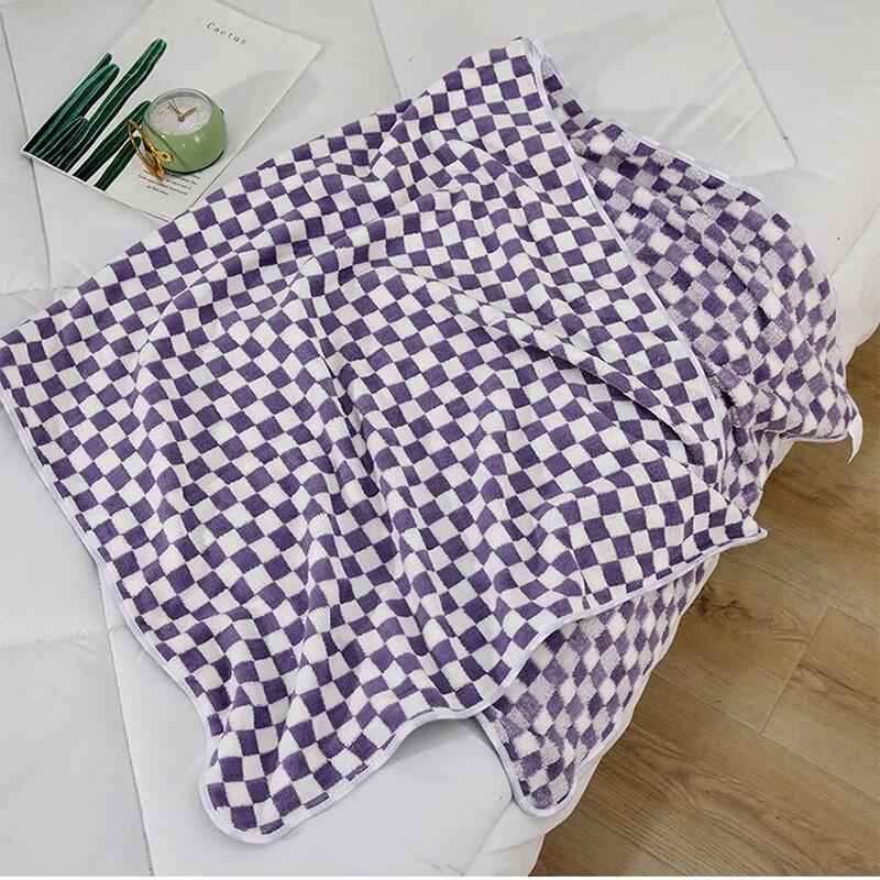 UOSU Checkered Absorbent Bath Towel