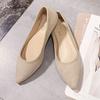 Fashion Wedding Bride Shoe Slip-on Women's Flat Shoes Pointed Toe Elegant Dress Beau Today Chic Point Comfortable Young Ladies Footwear