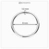 Clicker Piercing Earring Stainless Steel Helix Lobe 1.0/