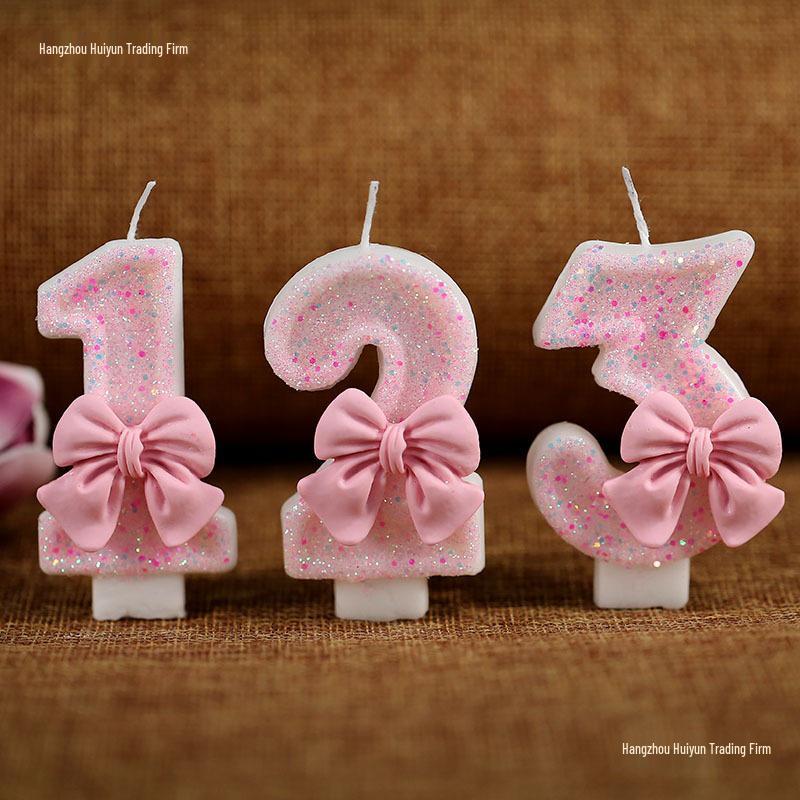 Creative Birthday Candle for Girls - Number One Cake Decoration for Baby and Children