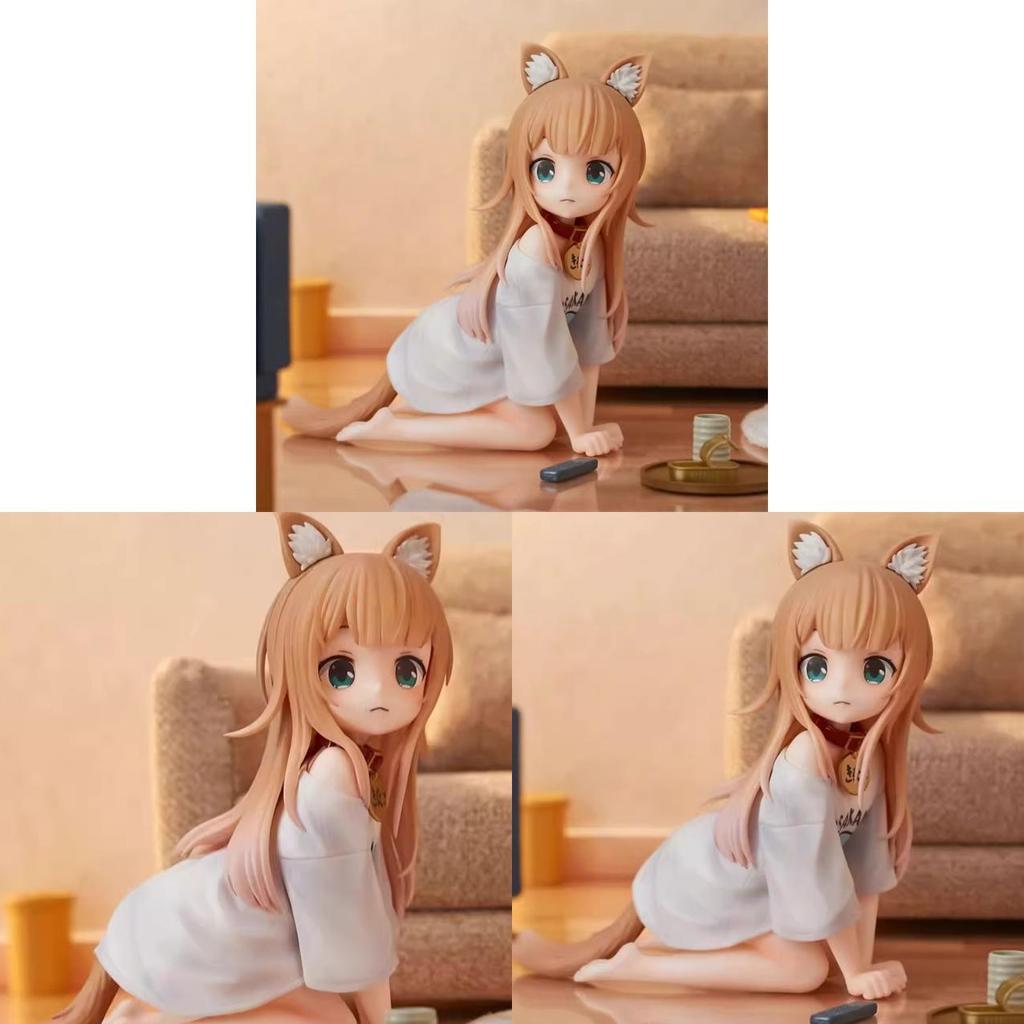 My Cat Is A Cute Girl Collectible Cat Figure For Desk Decor Gift