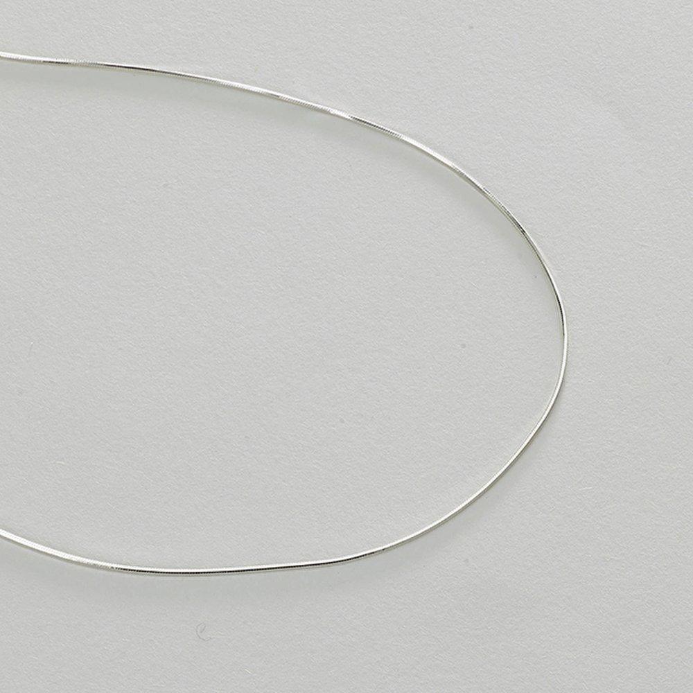 Mimij 92.5 Silver Silky Snake Chain Necklace