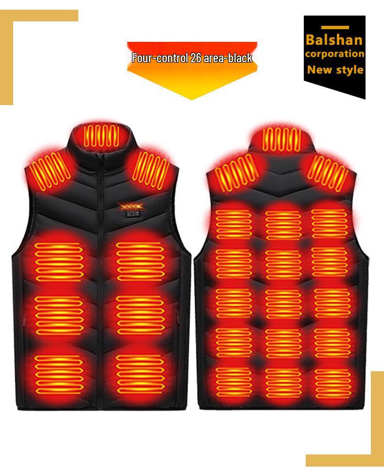 Unisex Winter Smart Heating Vest - Constant Temperature Electric Heated Cotton Jacket
