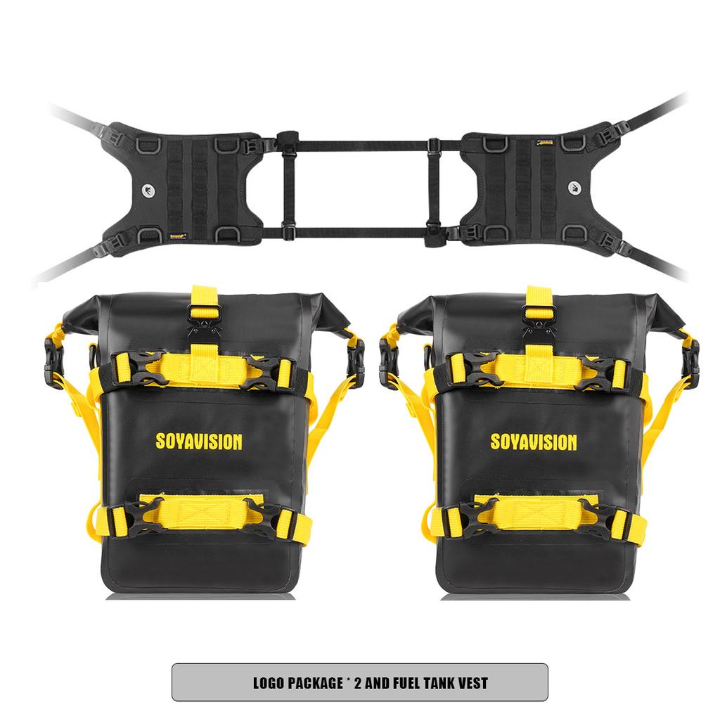 Motorcycle Fuel Tank Saddle Base Tank Side Hanging System Front Bag Mounting Base Universal for Harley BMW Honda Suzuki Yamaha